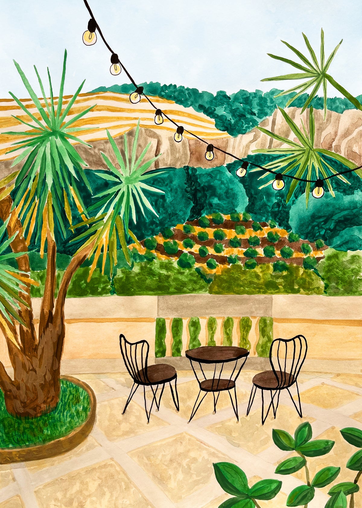Tramuntana Terrace - Unframed art print