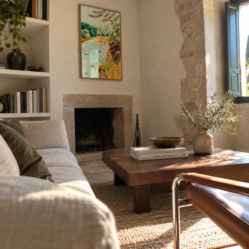 Cala Mallorquina - Framed poster in an interior