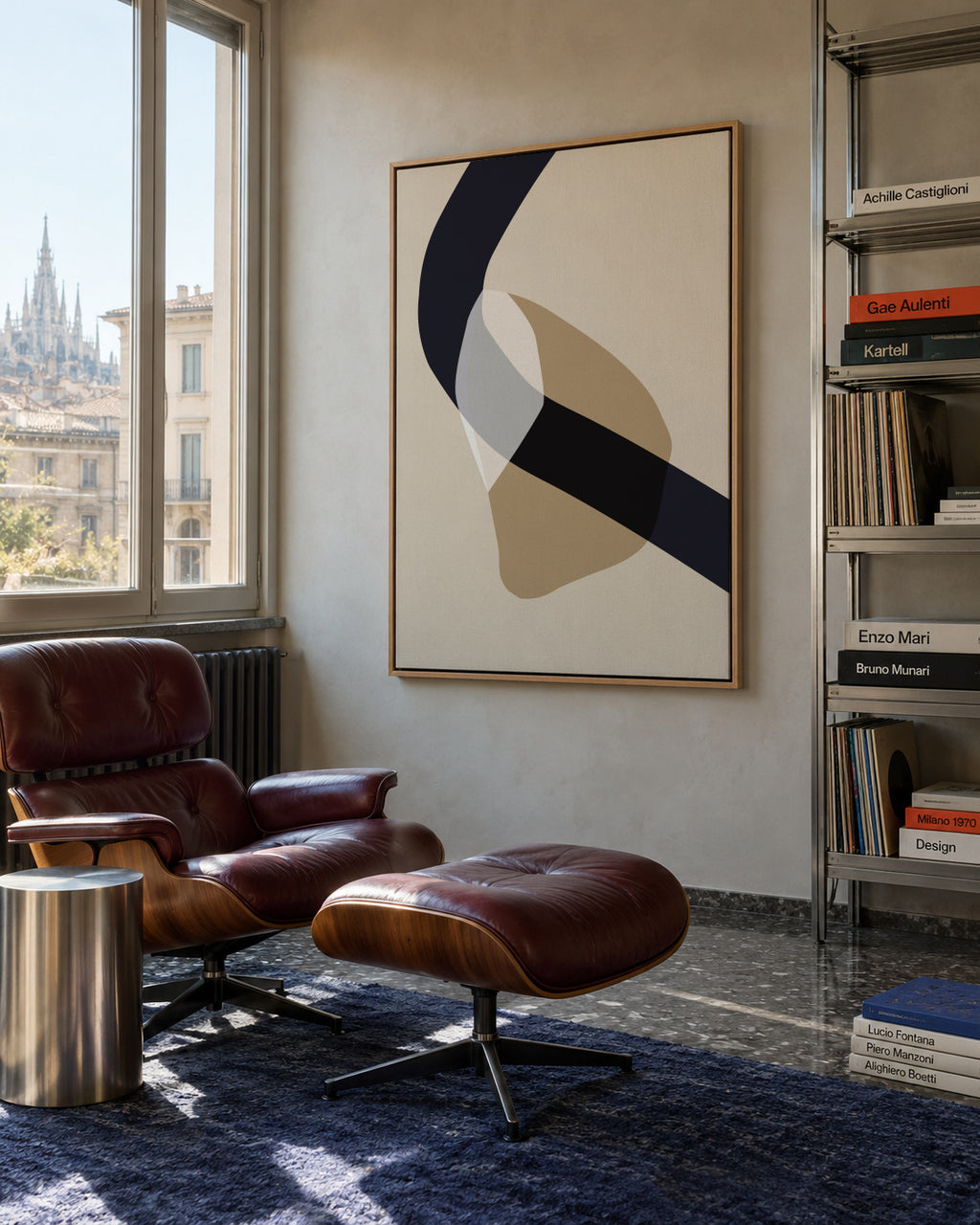 Form XVII - Framed canvas in an interior