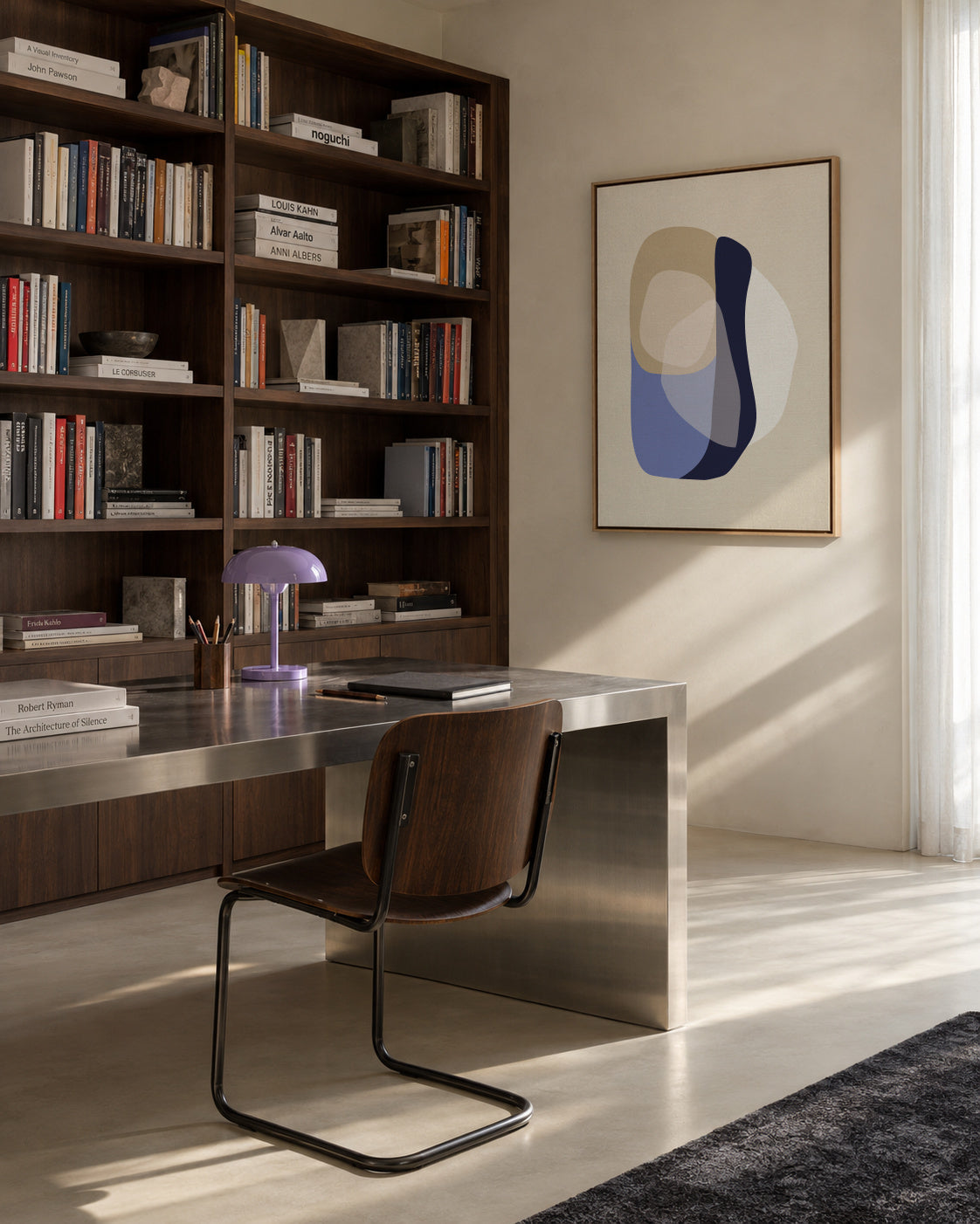Form XII - Framed canvas in an interior