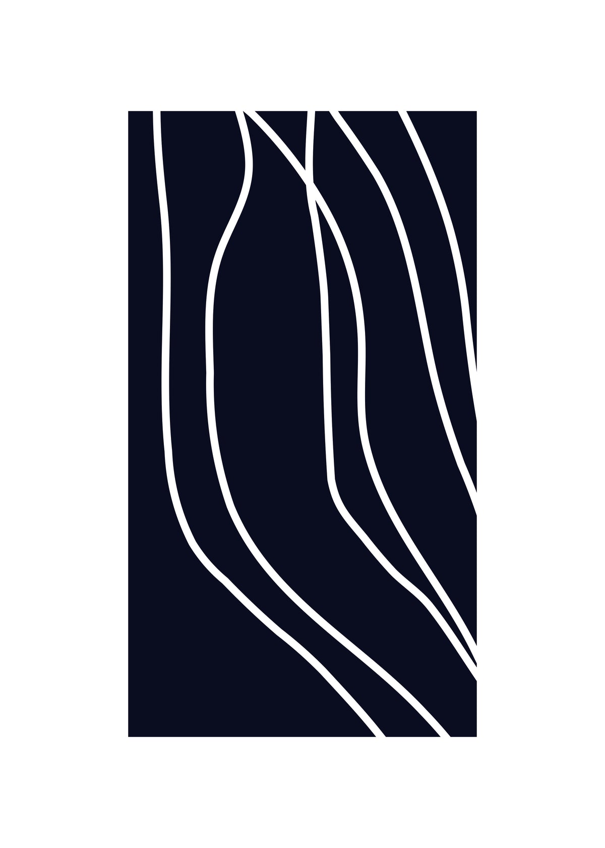 Dark Lines - Unframed art print