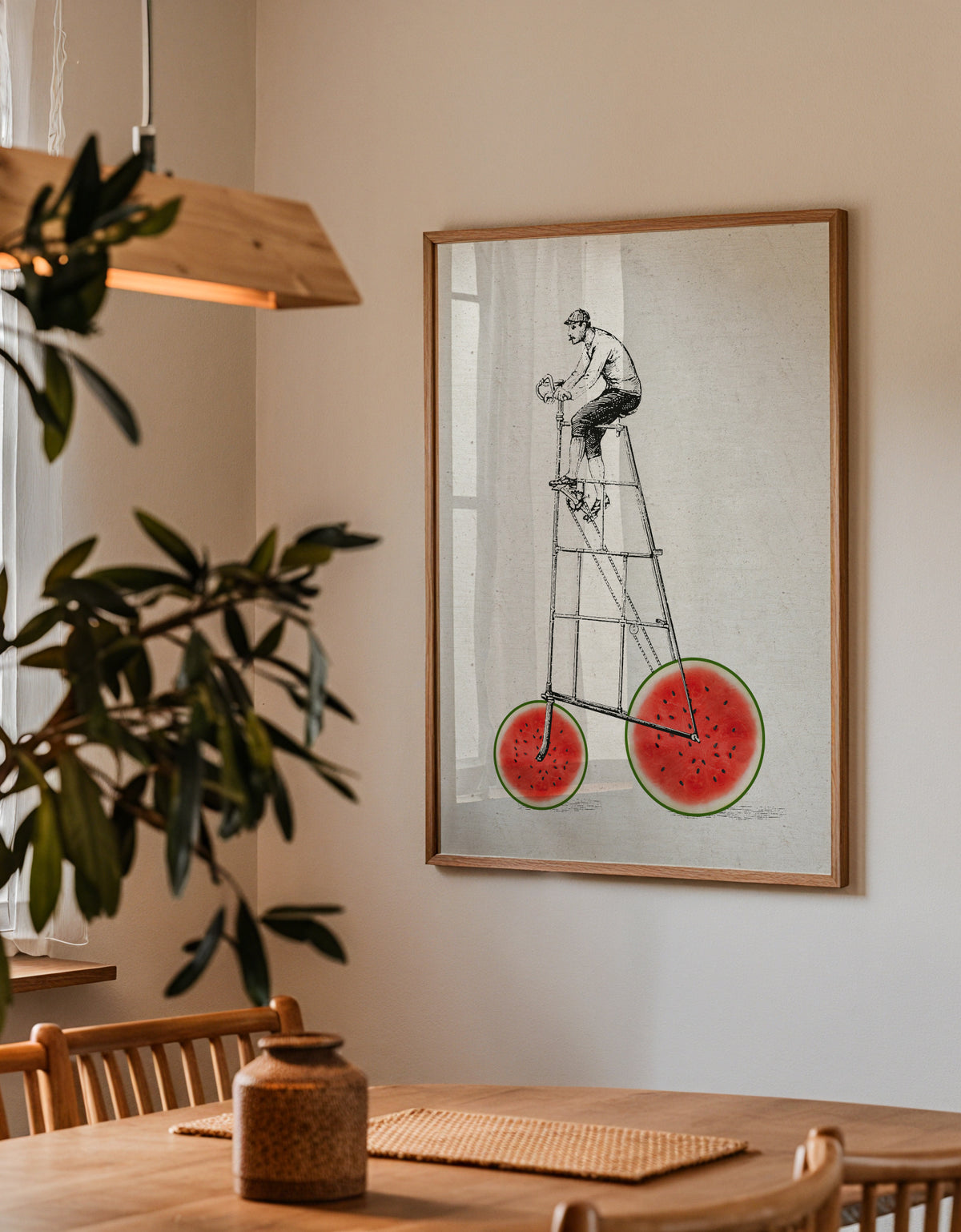 Melon bike - Framed poster detail