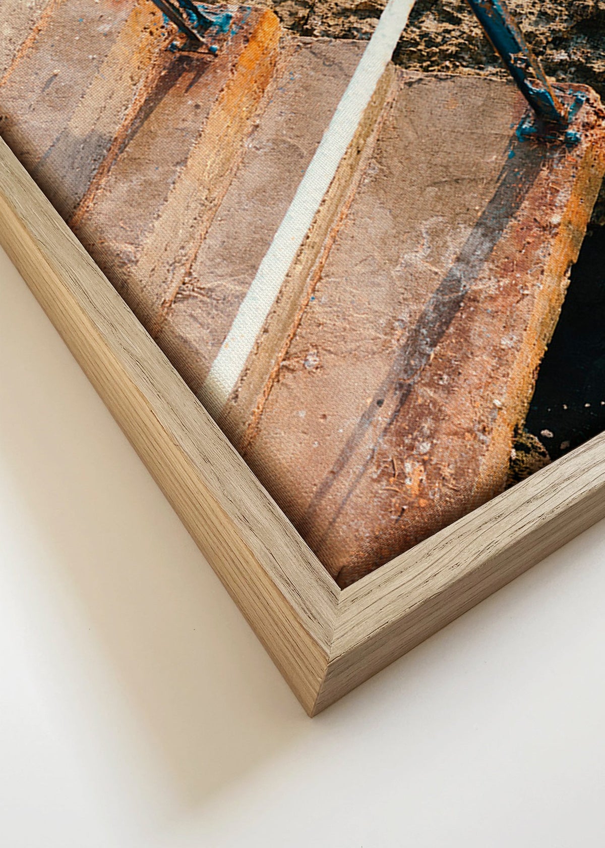 Landschaftskunst mit Treppe zum Meer – Canvas detail