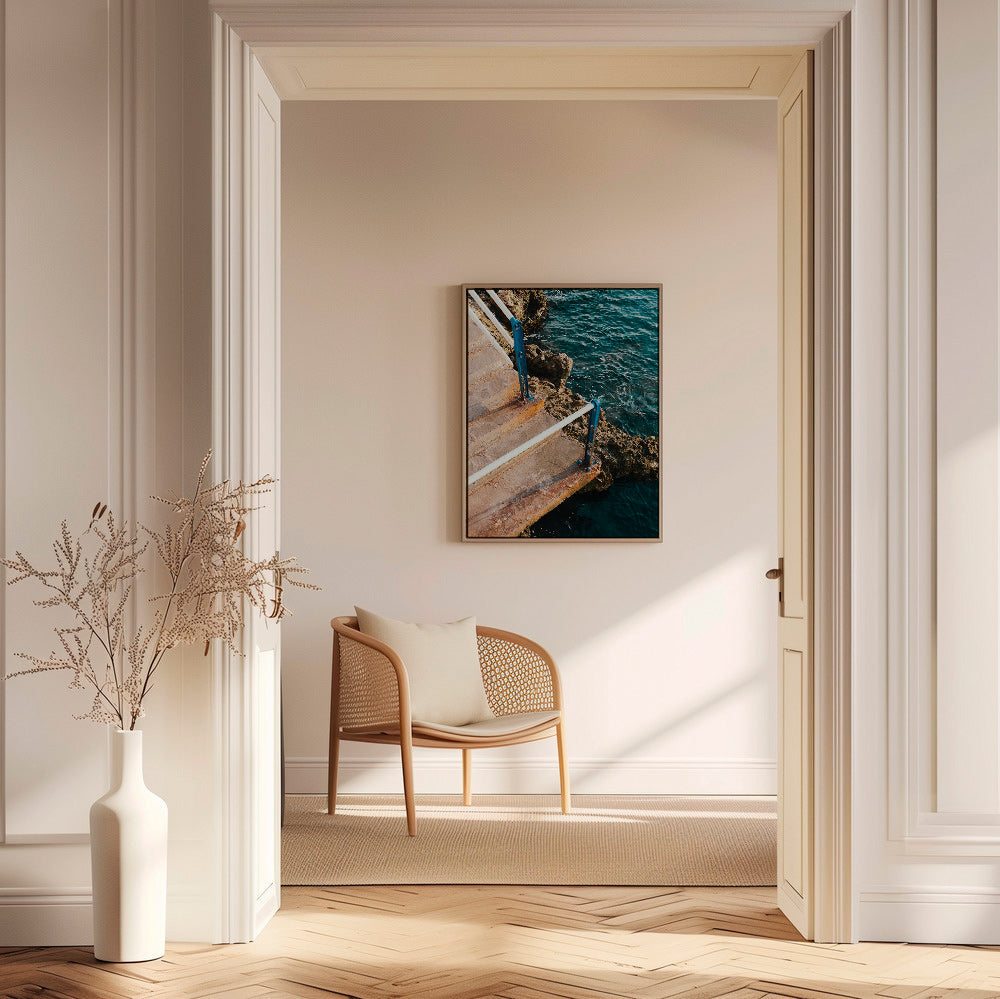 Landschaftskunst mit Treppe zum Meer – Canvas2