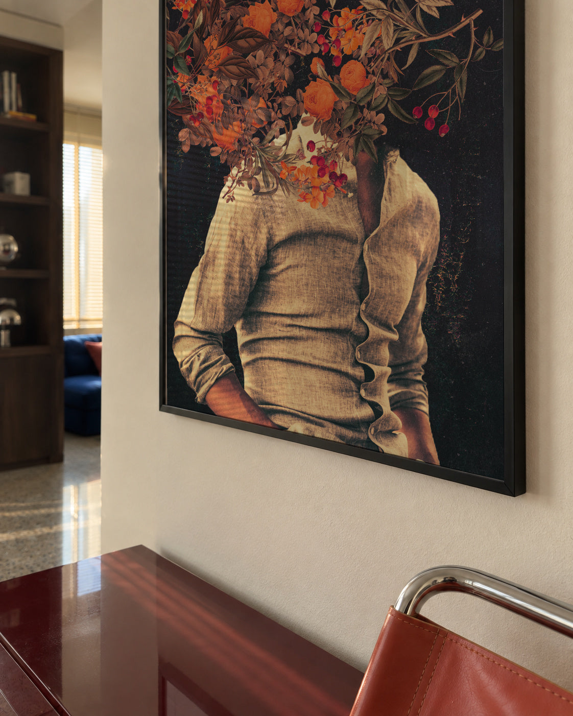 Roots - Framed poster in an interior