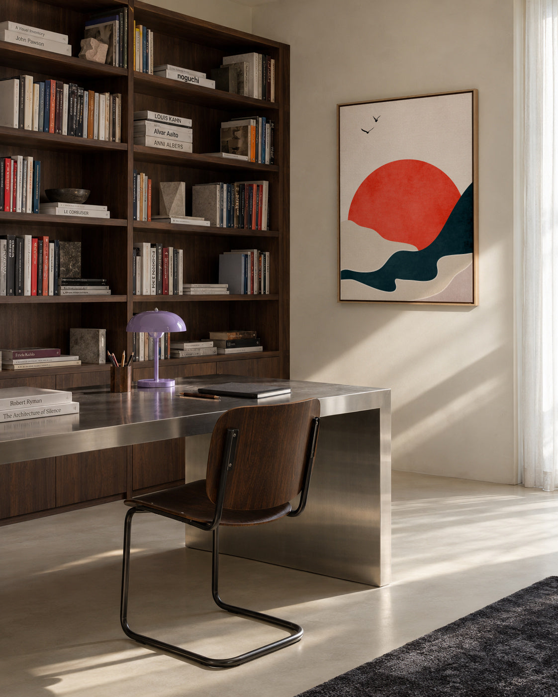 Drowning Sun - Framed canvas in an interior