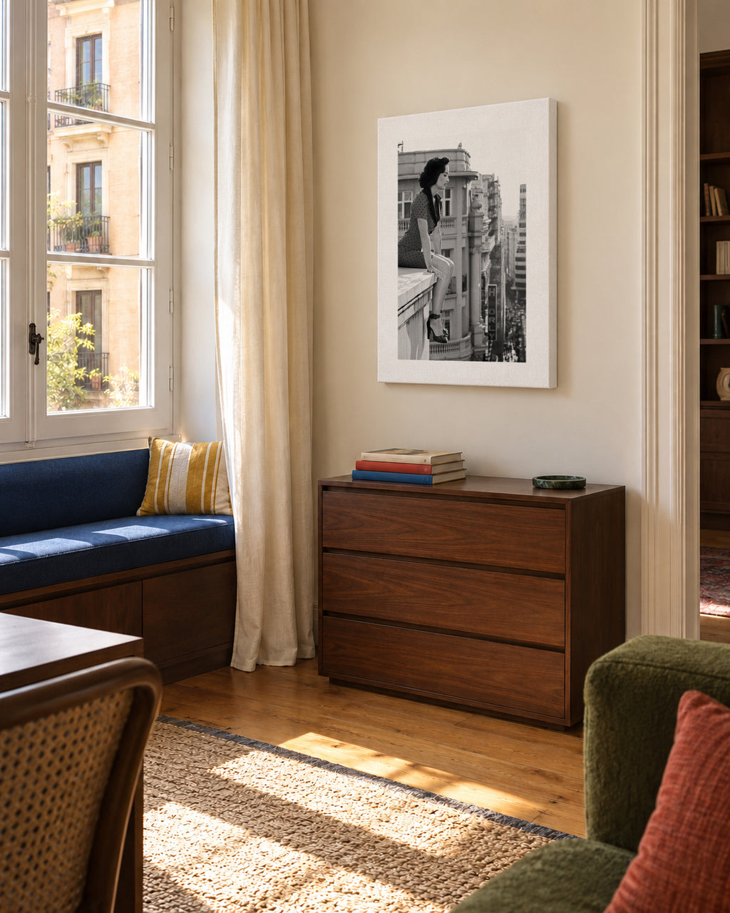 Mad Madrid 2 - Unframed canvas in an interior