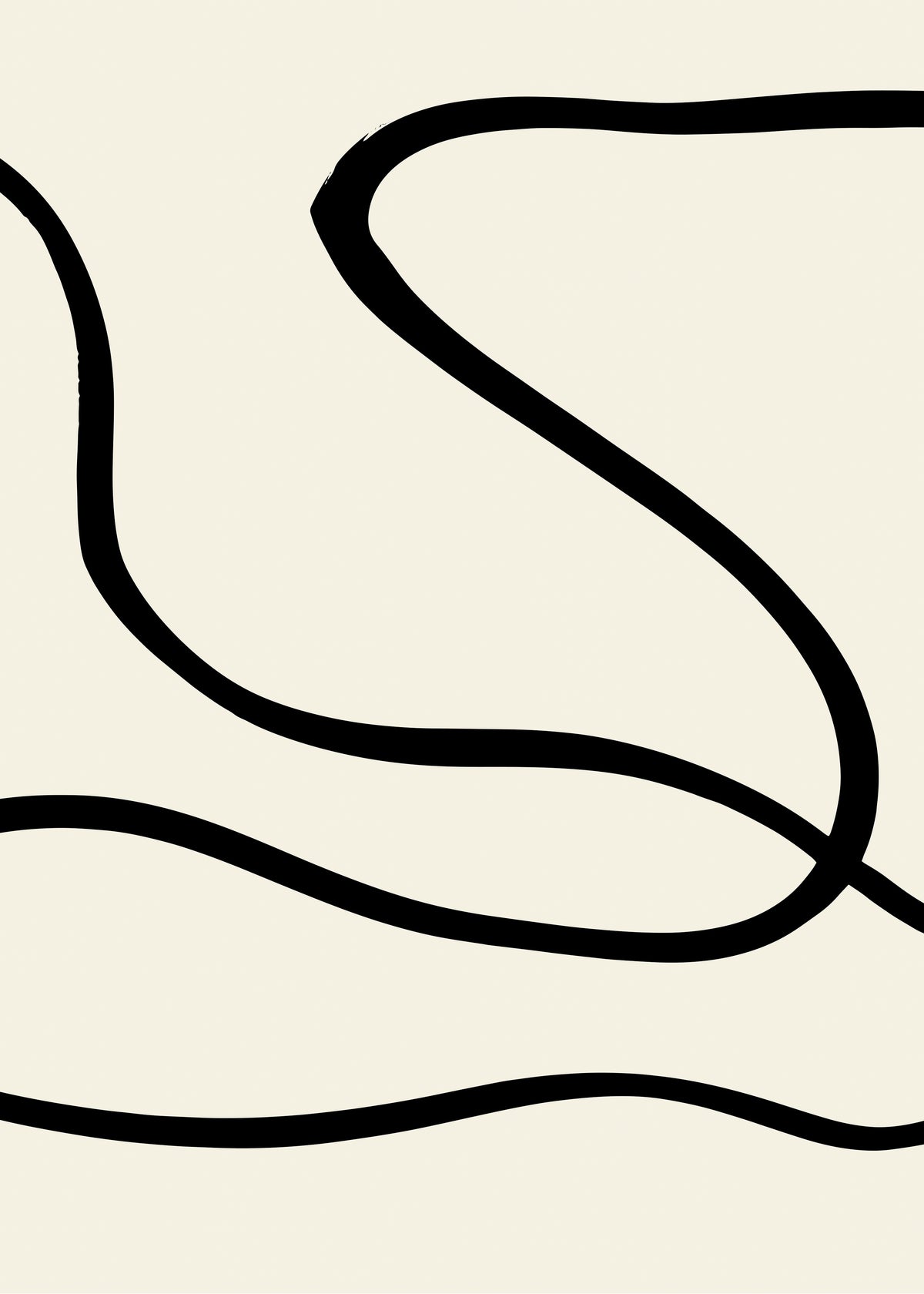 Black Lines 01 - Unframed art print