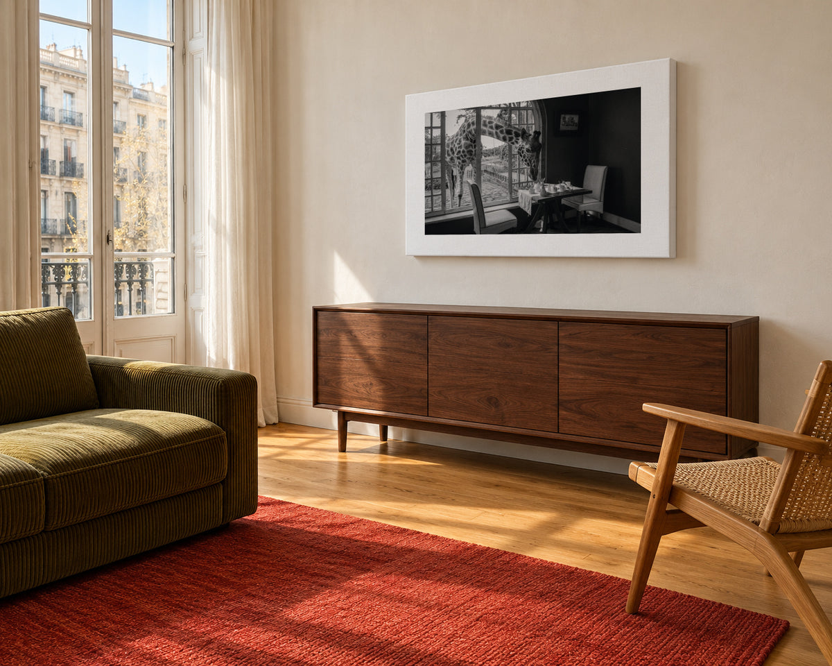 Breakfast time - Unframed canvas in an interior