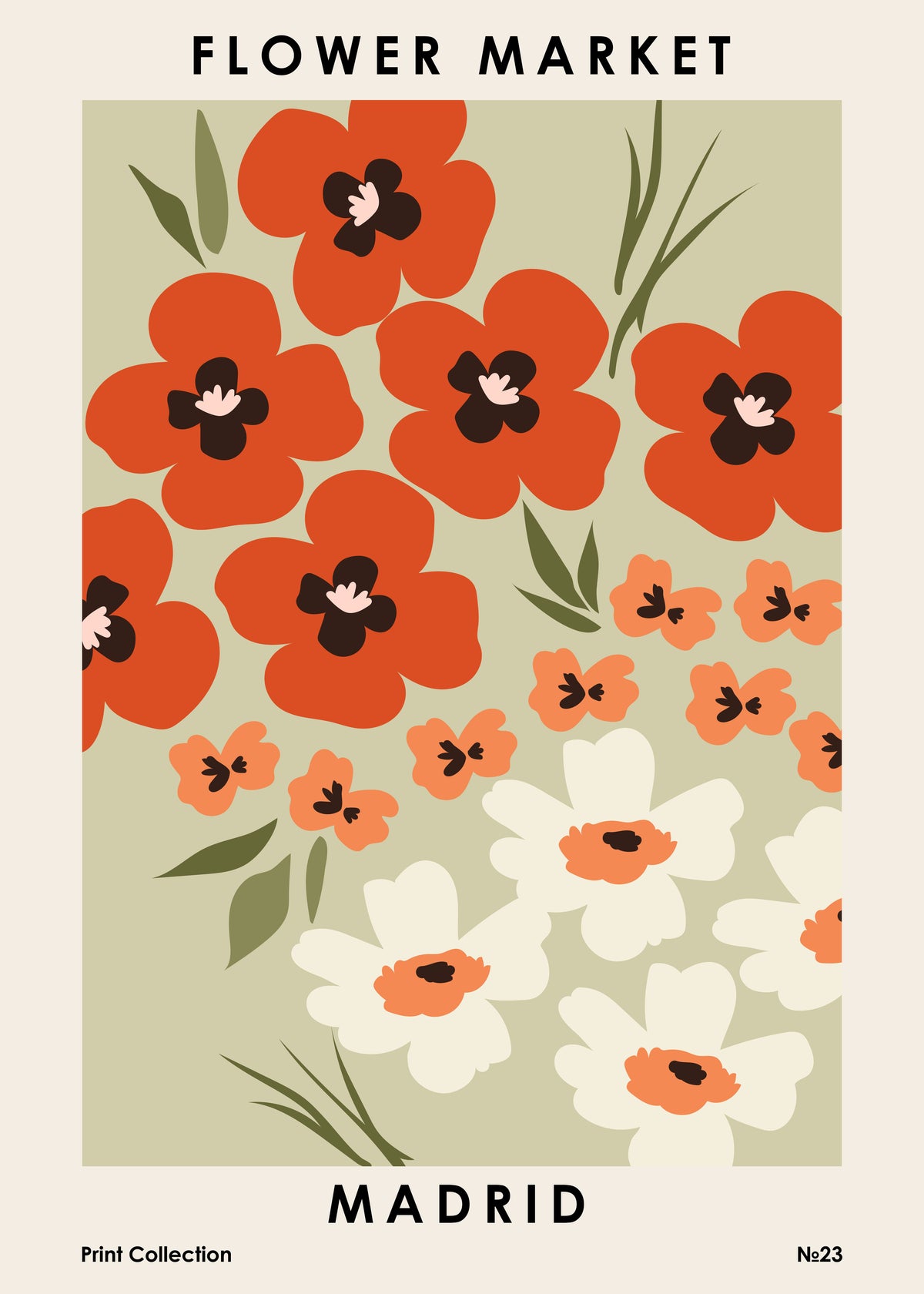 Flower Market Madrid - Unframed art print