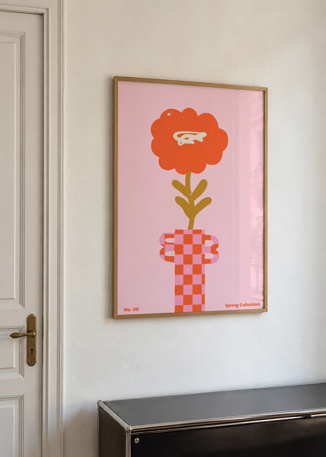 Spring Flower 08 - Framed poster in an interior