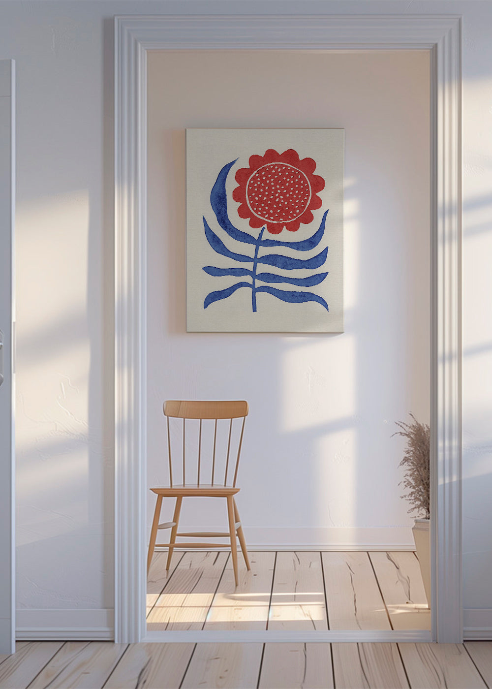 Red Flower / Lino Print - Alisa Galitsyna