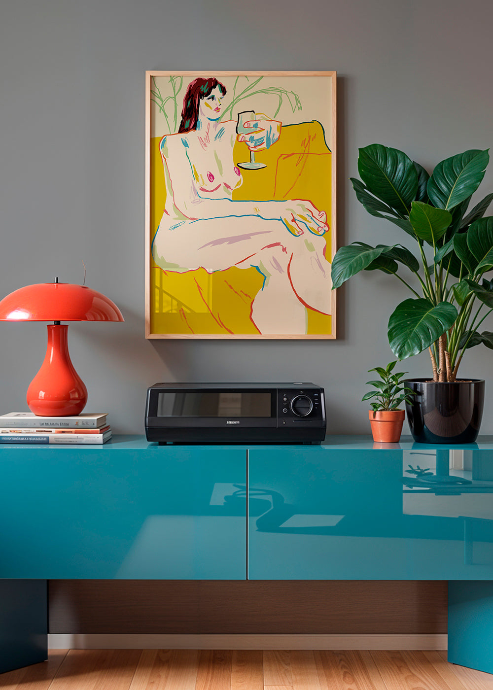 Girl With A Wineglass - Francesco Gulina