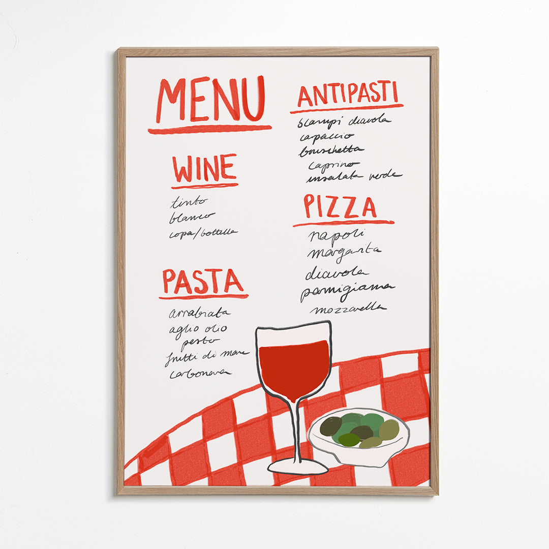 Italian Menu - Athene Fritsch
