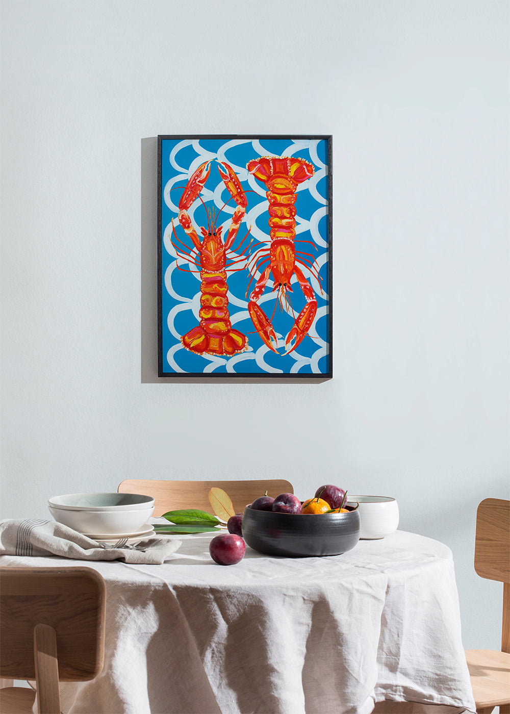 Langoustines On Blue - Alice Straker