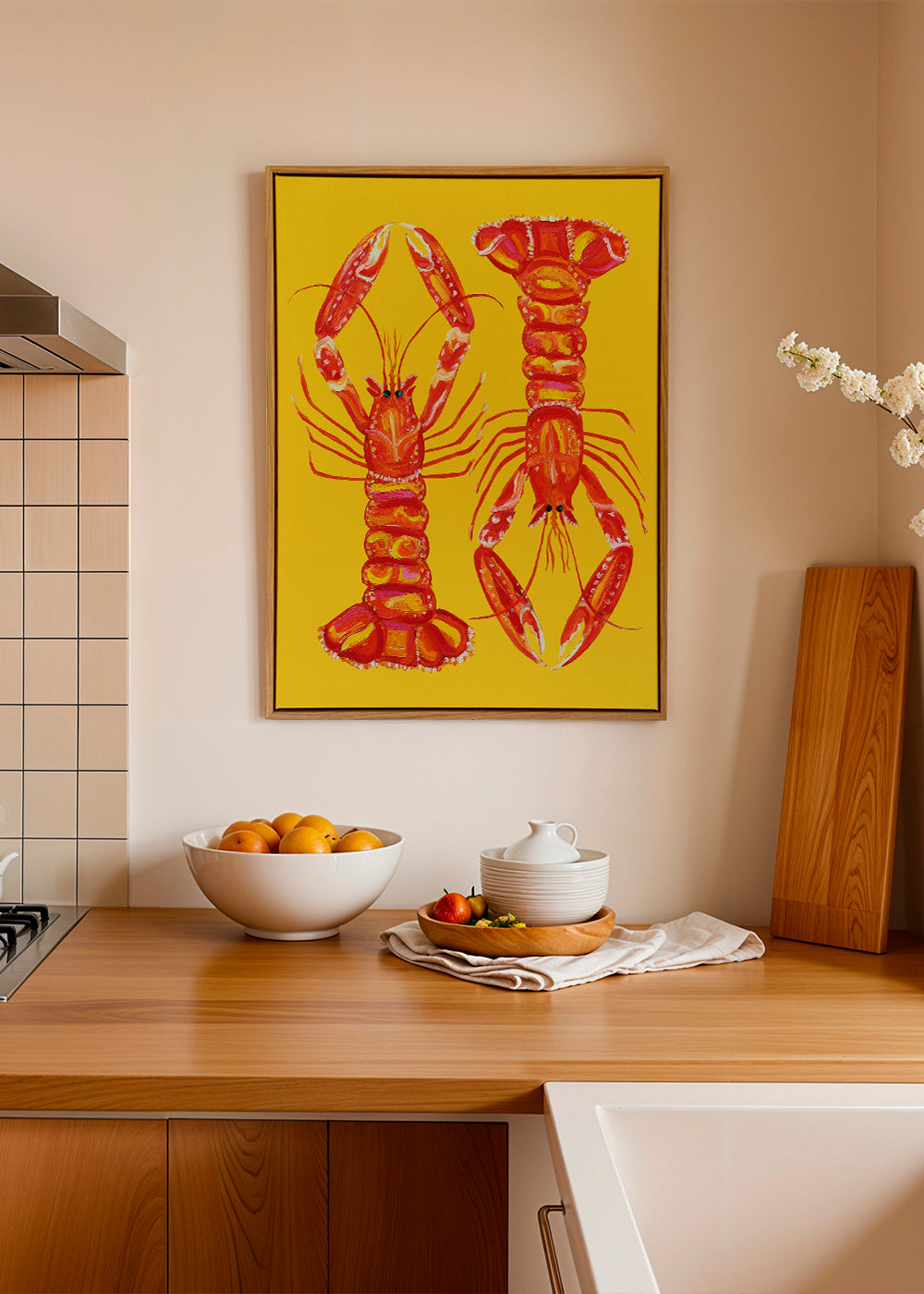 Langoustines On Yellow - Alice Straker