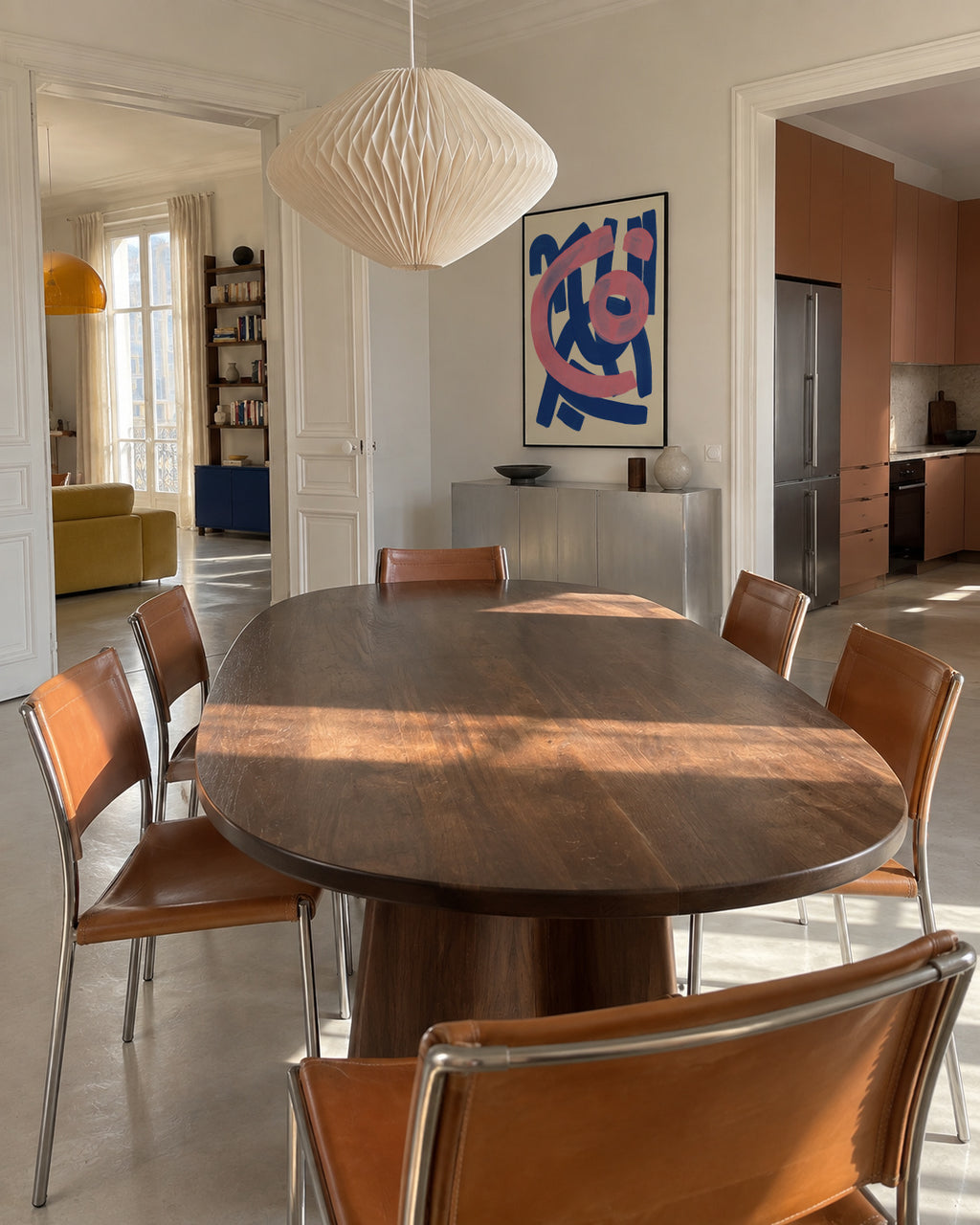 Funky Beat - Framed poster in an interior