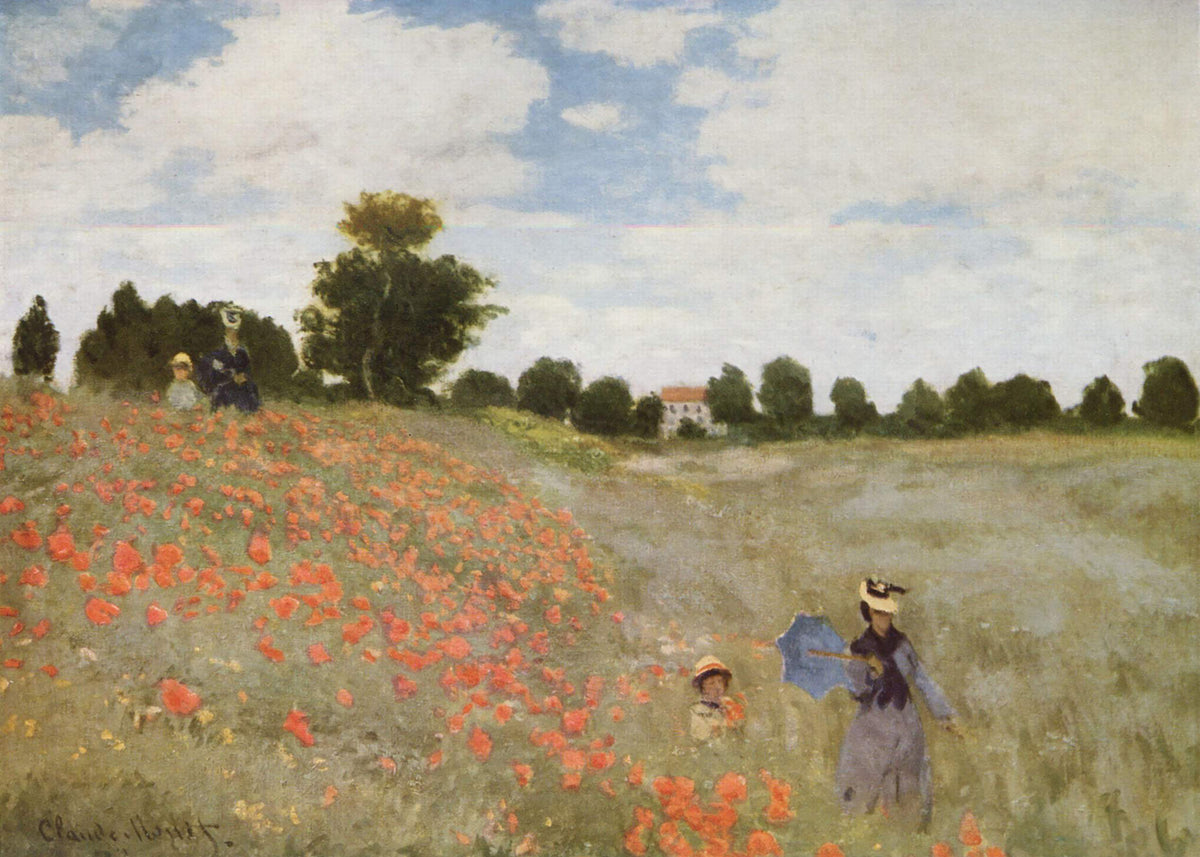 Poppy Field - Claude Monet - Unframed art print