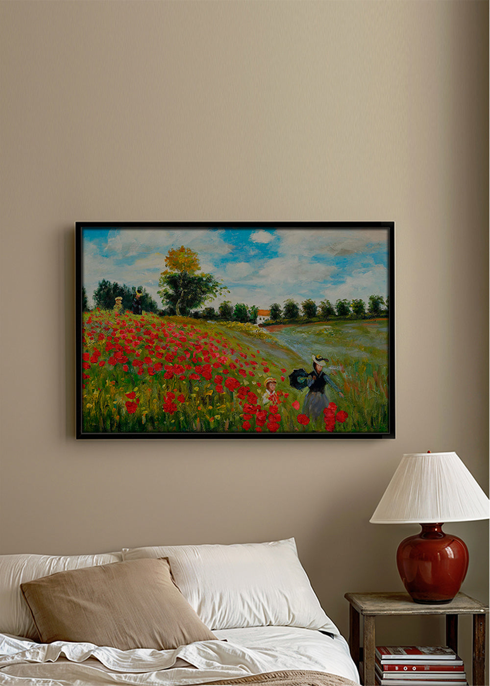 Poppy Field in Argenteuil - Claude Monet