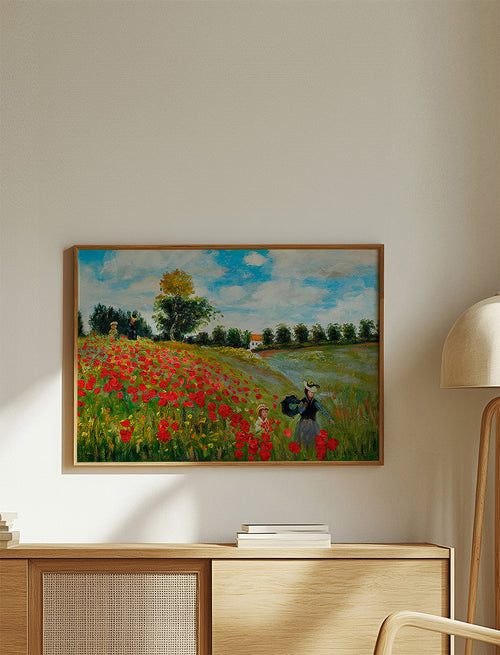 Poppy Field in Argenteuil - Claude Monet