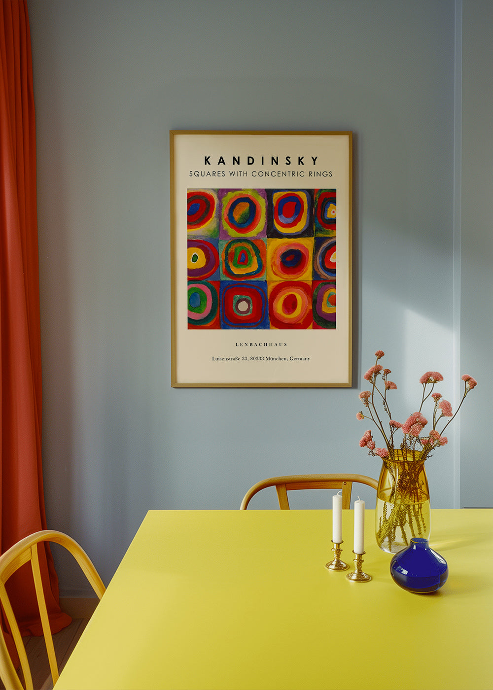 Colour Study - Squares and Concentric Rings Exhibition - Vasili Kandinsky