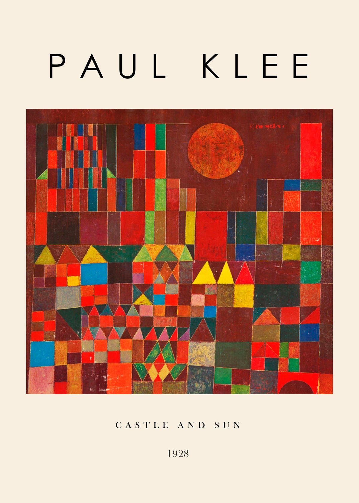 Castle and Sun Exhibition - Paul Klee - Unframed art print
