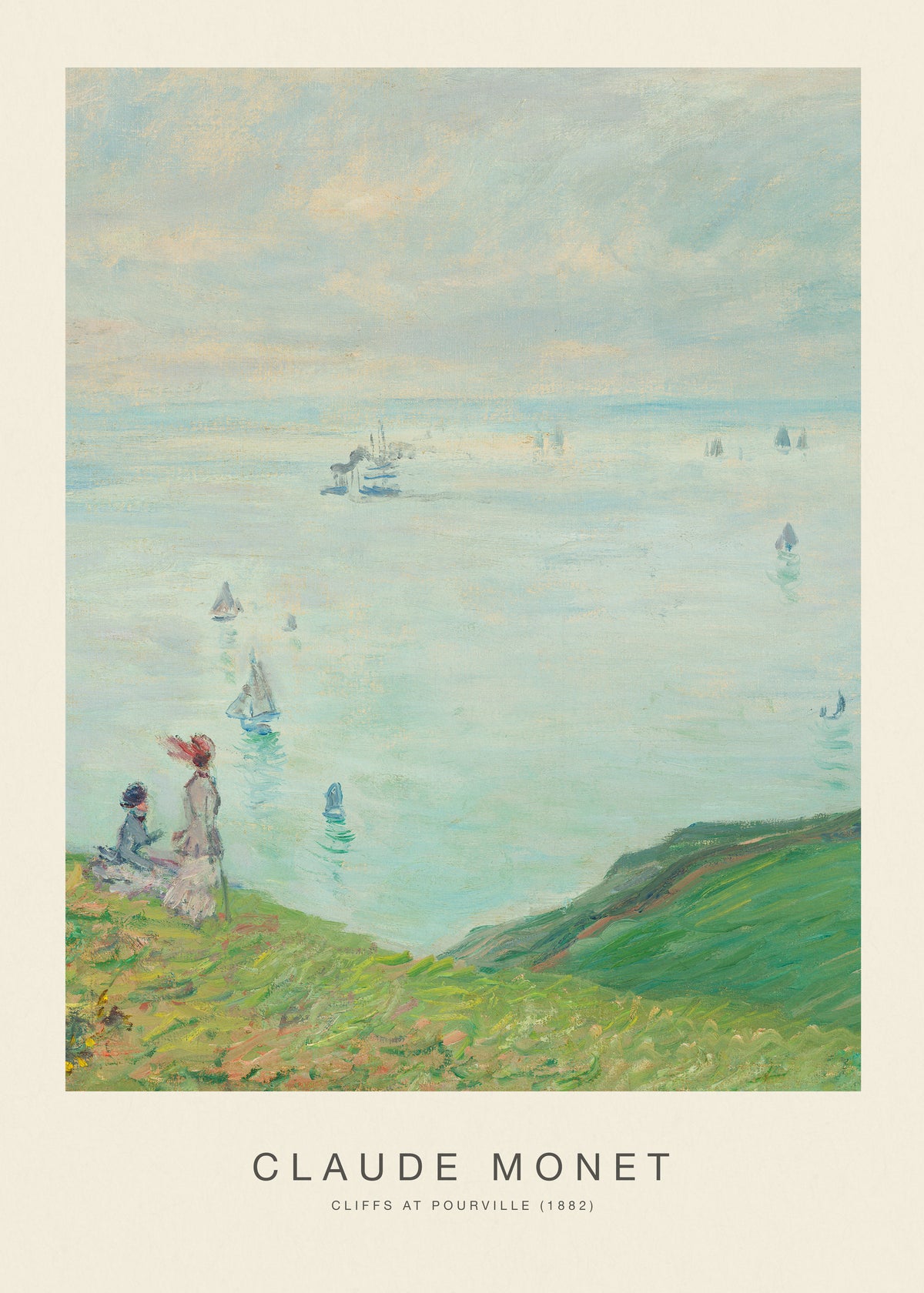 Cliffs at Pourville (Special Edition) - Claude Monet - Unframed art print