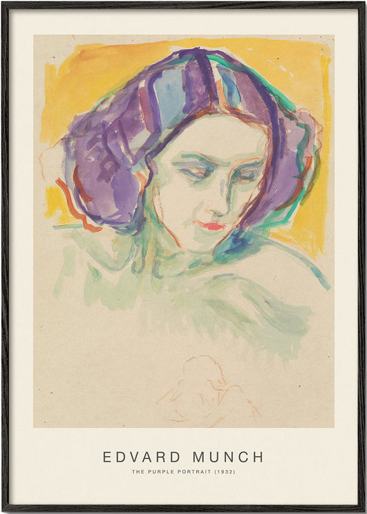 The Purple Portrait (Special Edition) - Edvard Munch