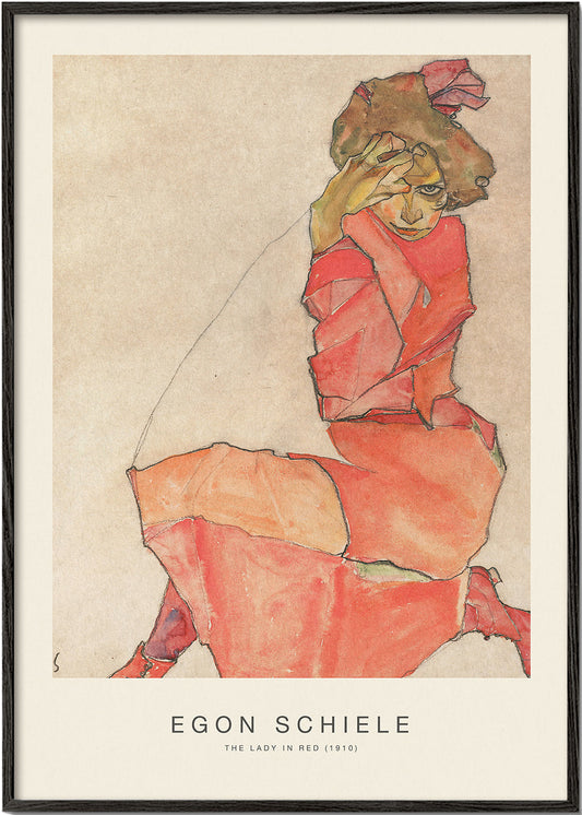 The Lady in Red (Special Edition) - Egon Schiele
