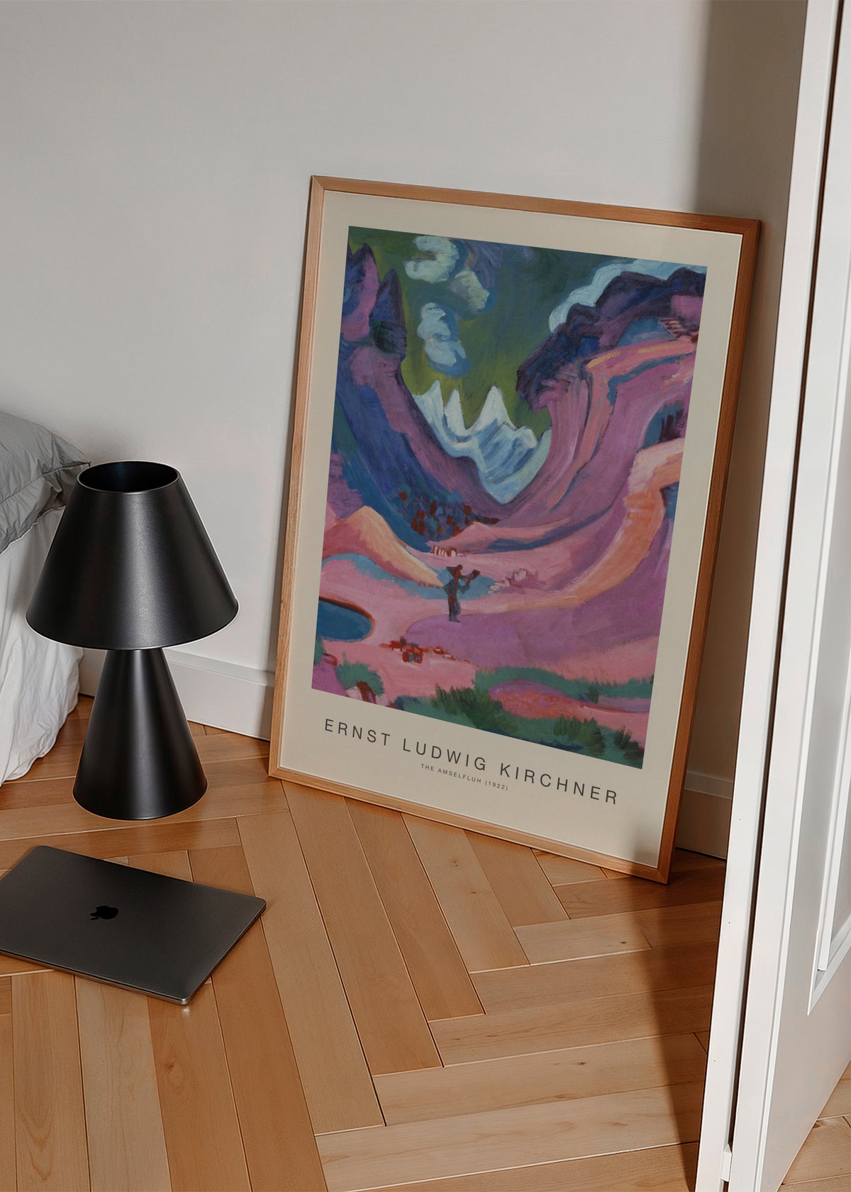 The Amselfluh (Special Edition) - Ernst Ludwig Kirchner - Framed poster in an interior