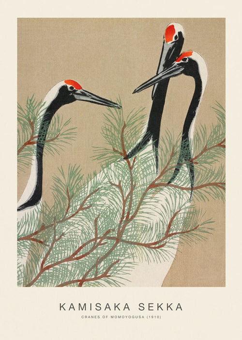 Cranes of Momoyogusa (Special Edition) - Kamisaka Sekka