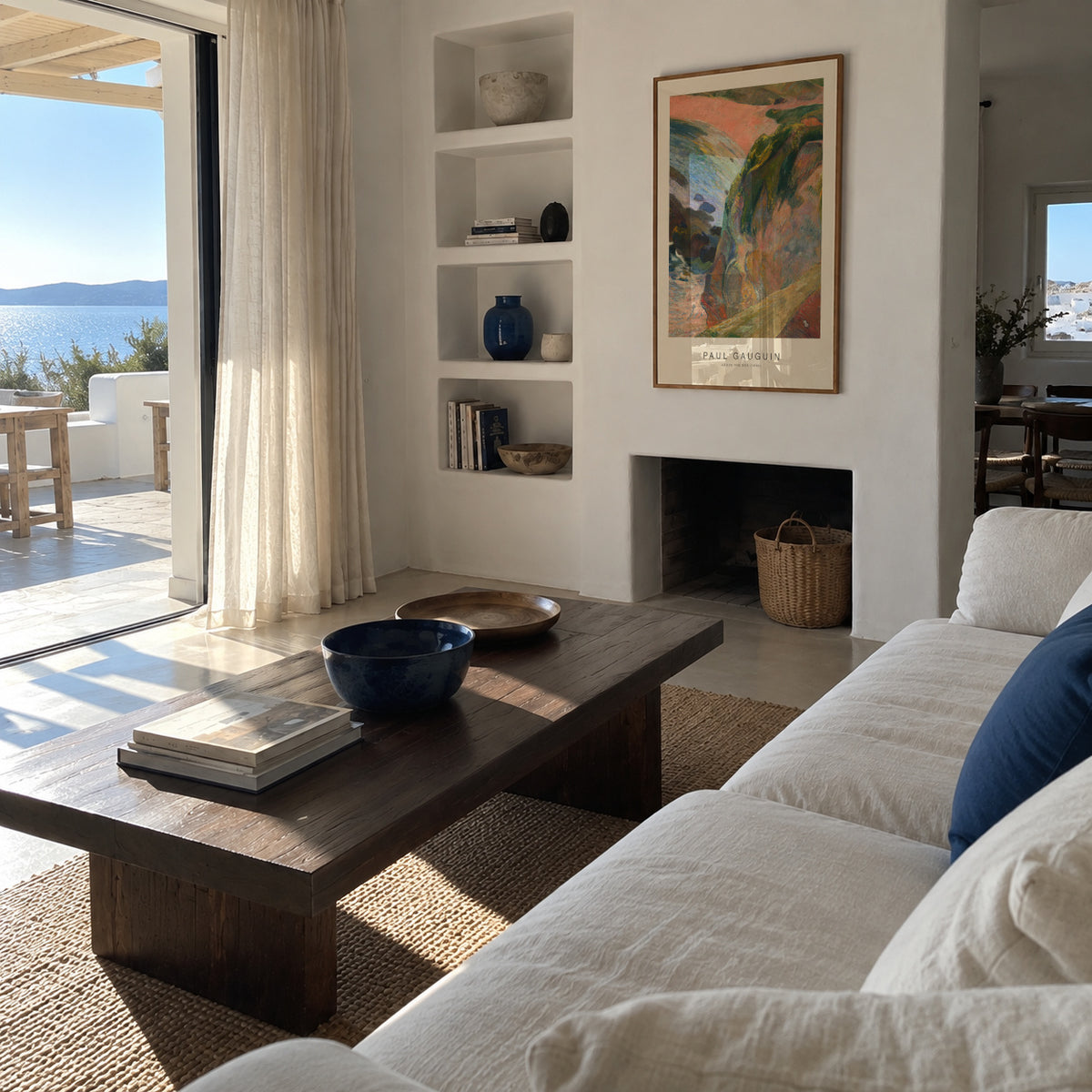 Above the Sea (Special Edition) - Paul Gauguin - Framed poster in an interior