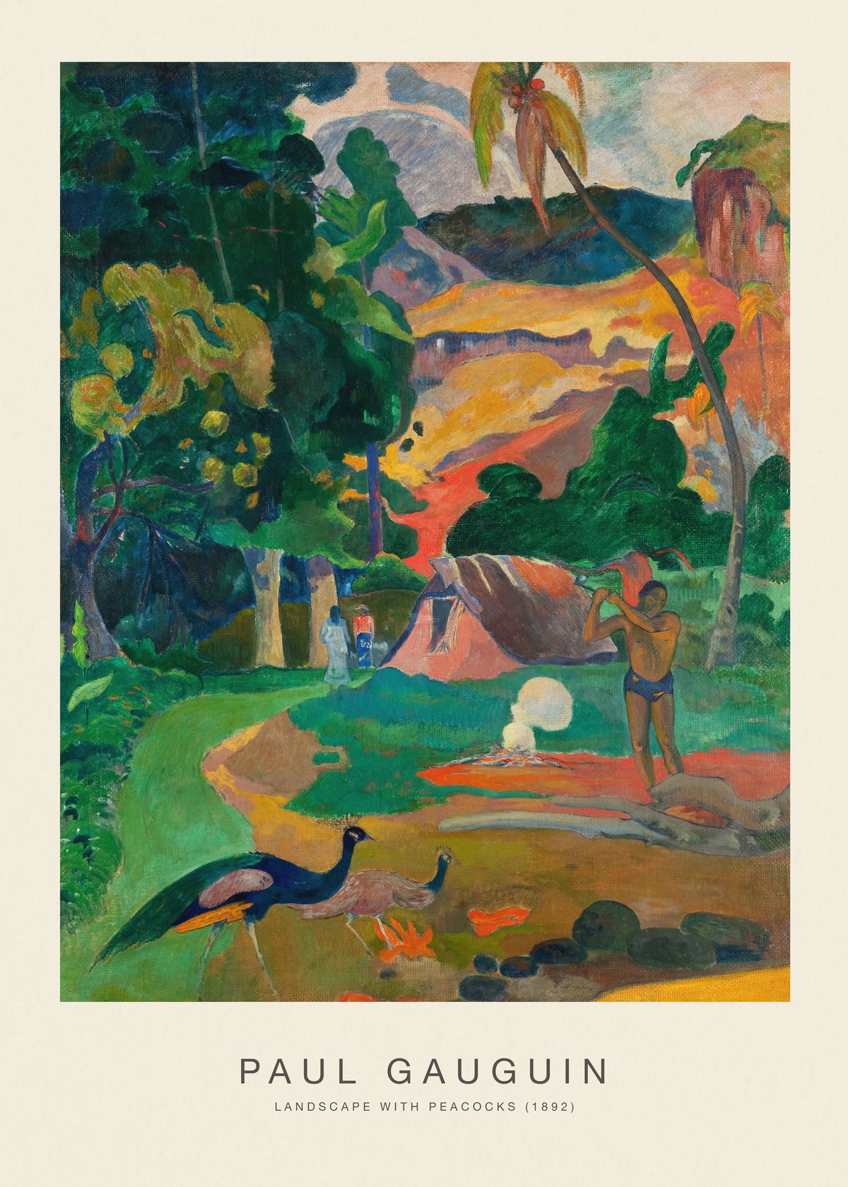 Landscape with Peacocks (Special Edition) - Paul Gauguin - Unframed art print