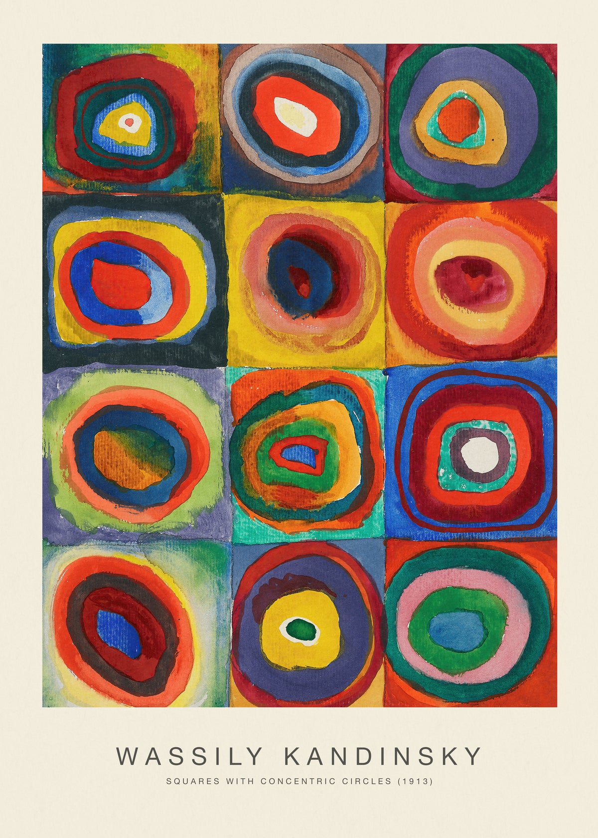 Squares with Concentric Circles (Special Edition) - Wassily Kandinsky - Unframed art print