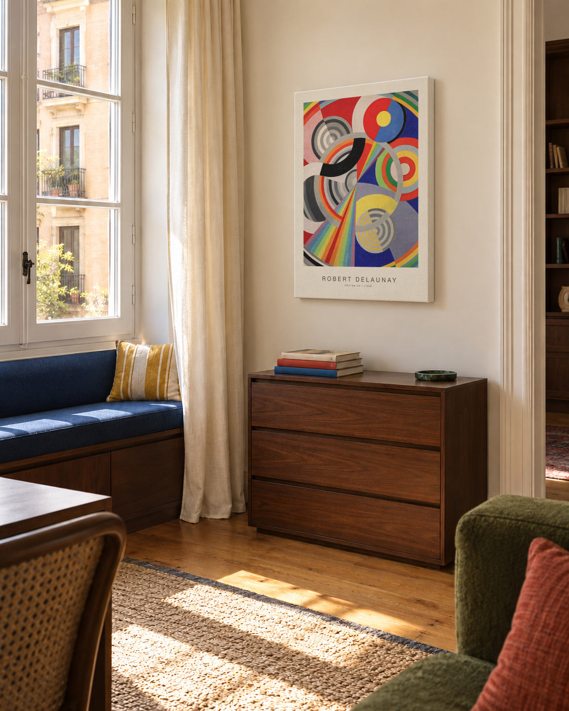 Rhythm No.1 (Special Edition) - Robert Delaunay - Unframed canvas in an interior