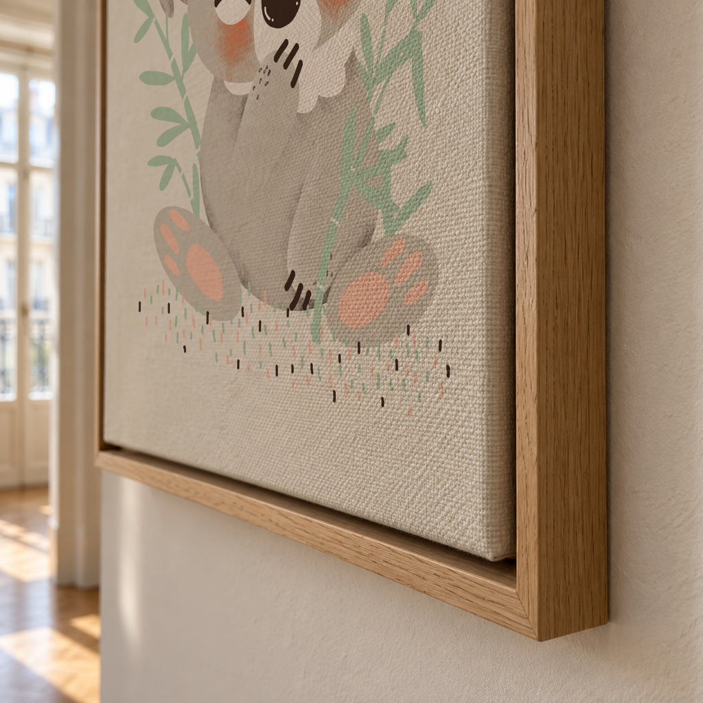 Animignons the Koala - Framed canvas detail