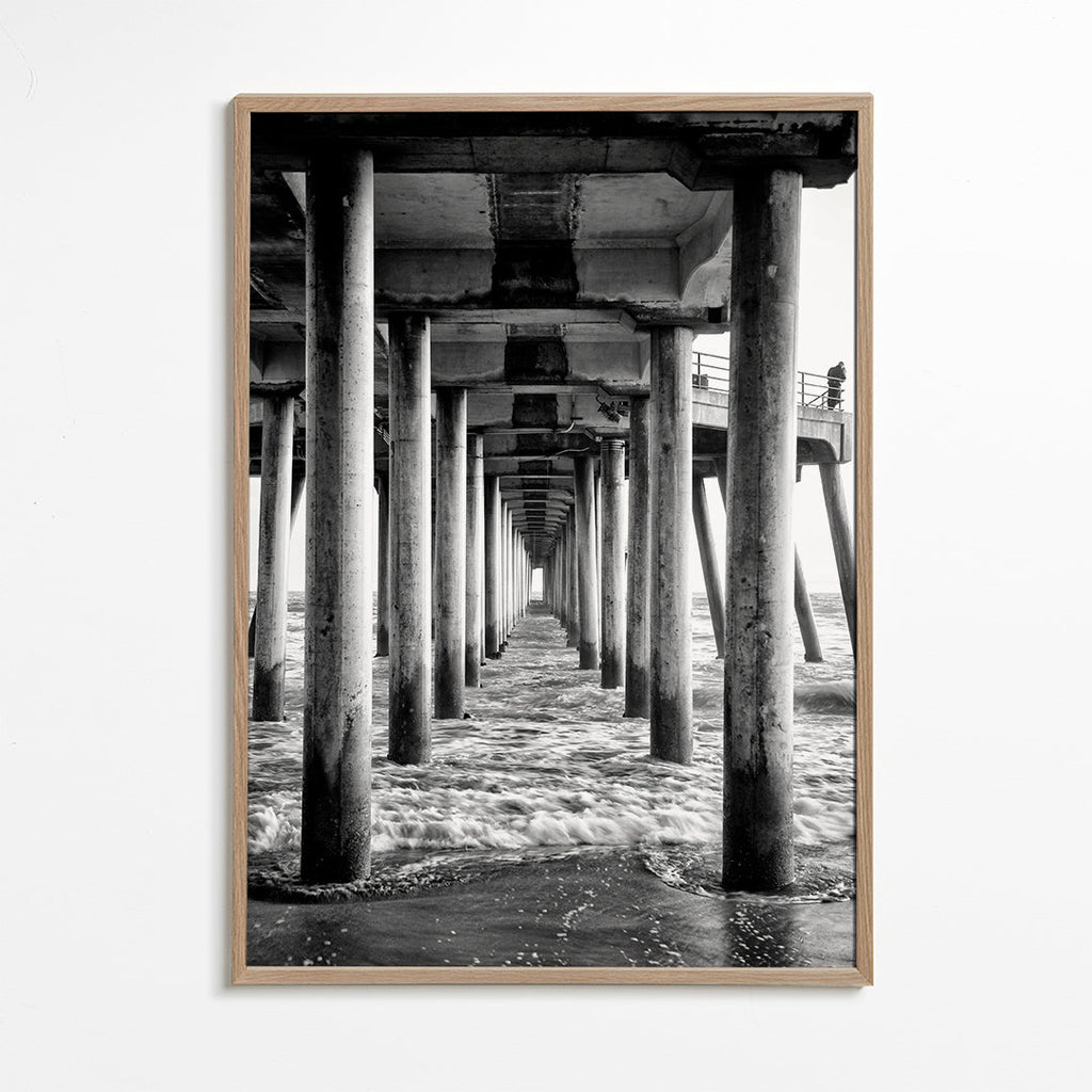 Black California - Underneath Huntington Beach Pier