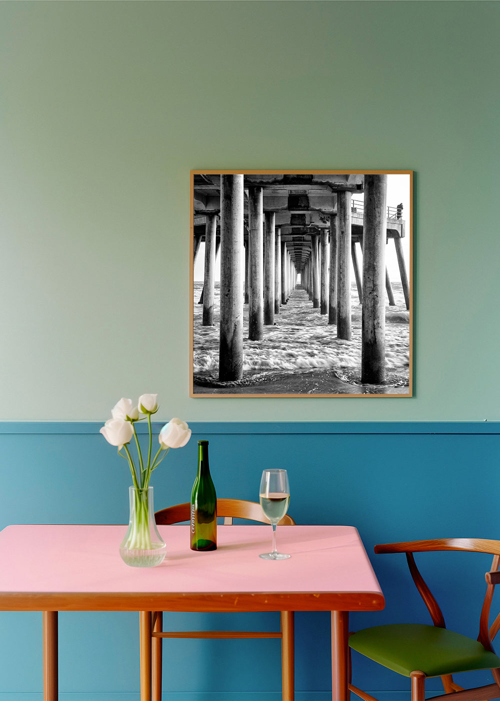 Black California - Underneath Huntington Beach Pier II