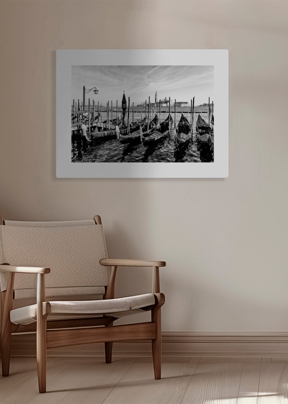 Black Venice - Gondolas for San Giorgio Maggiore