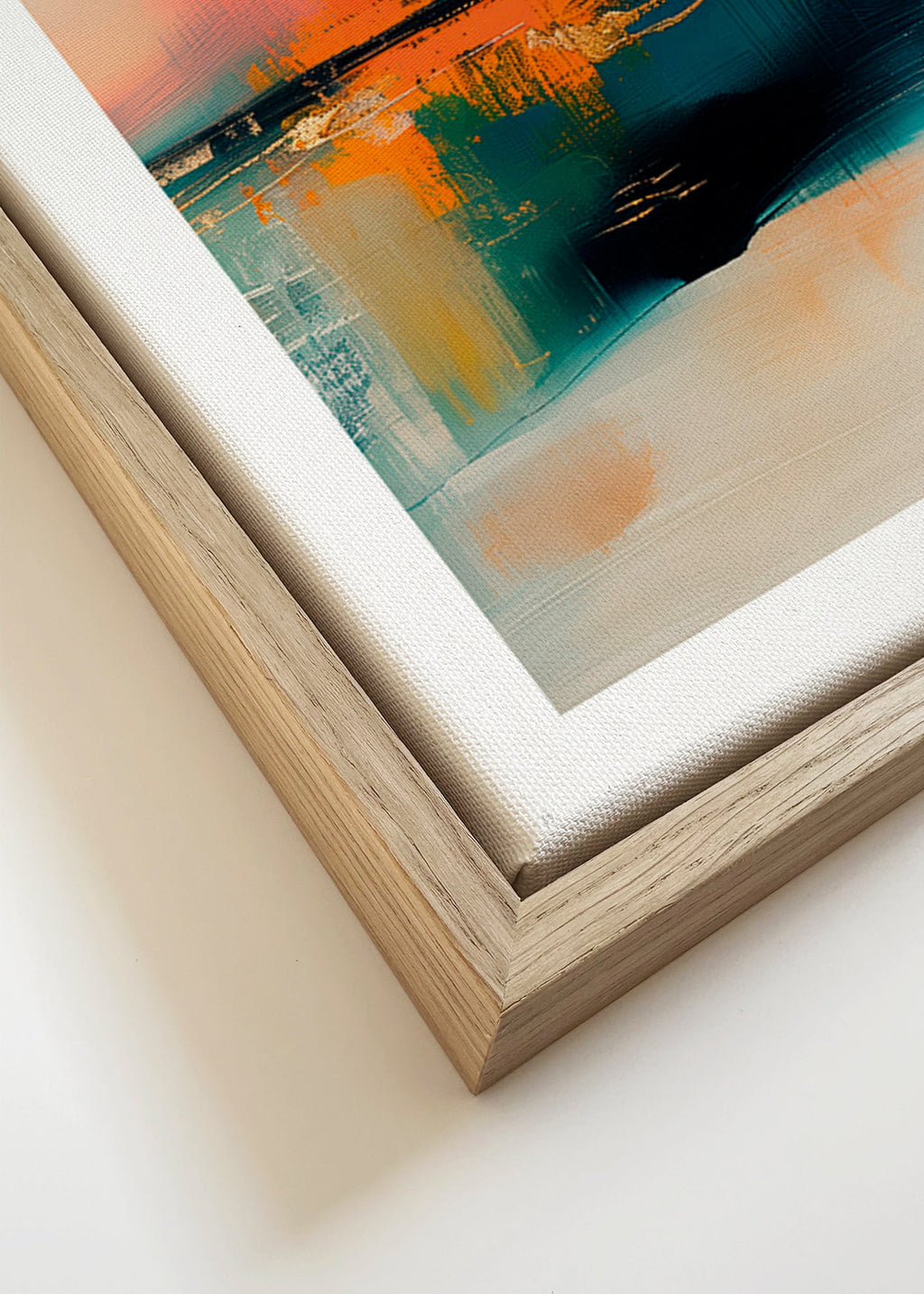 Abstraktes Bild mit Wasserreflexen – Canvas detail