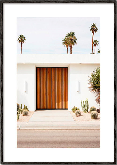 Architekturfotografie mit Lamellentür – Black Frame