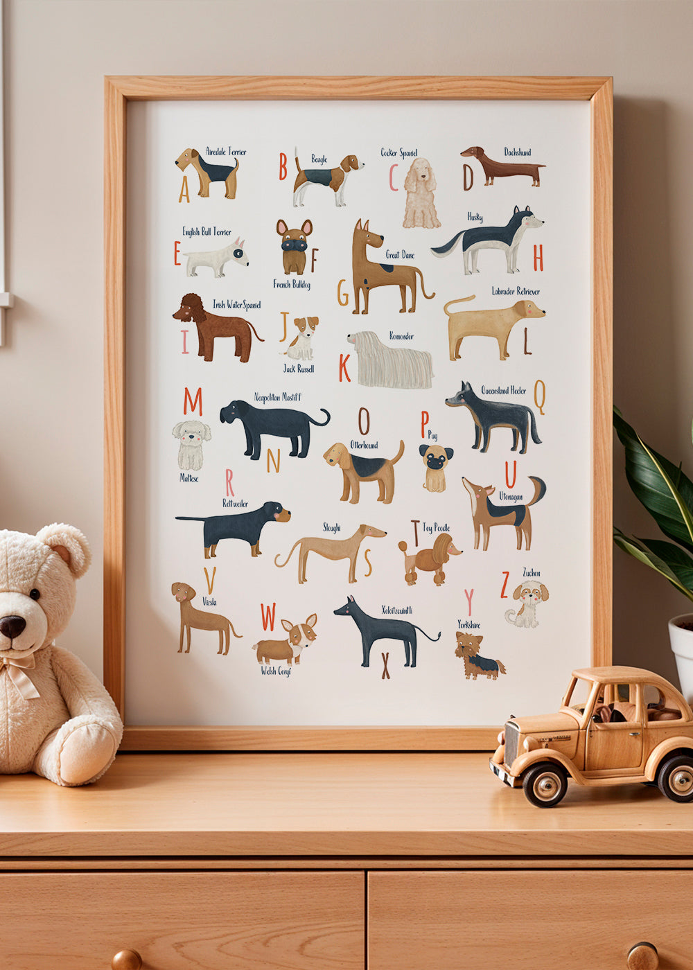 Abecedario con perros