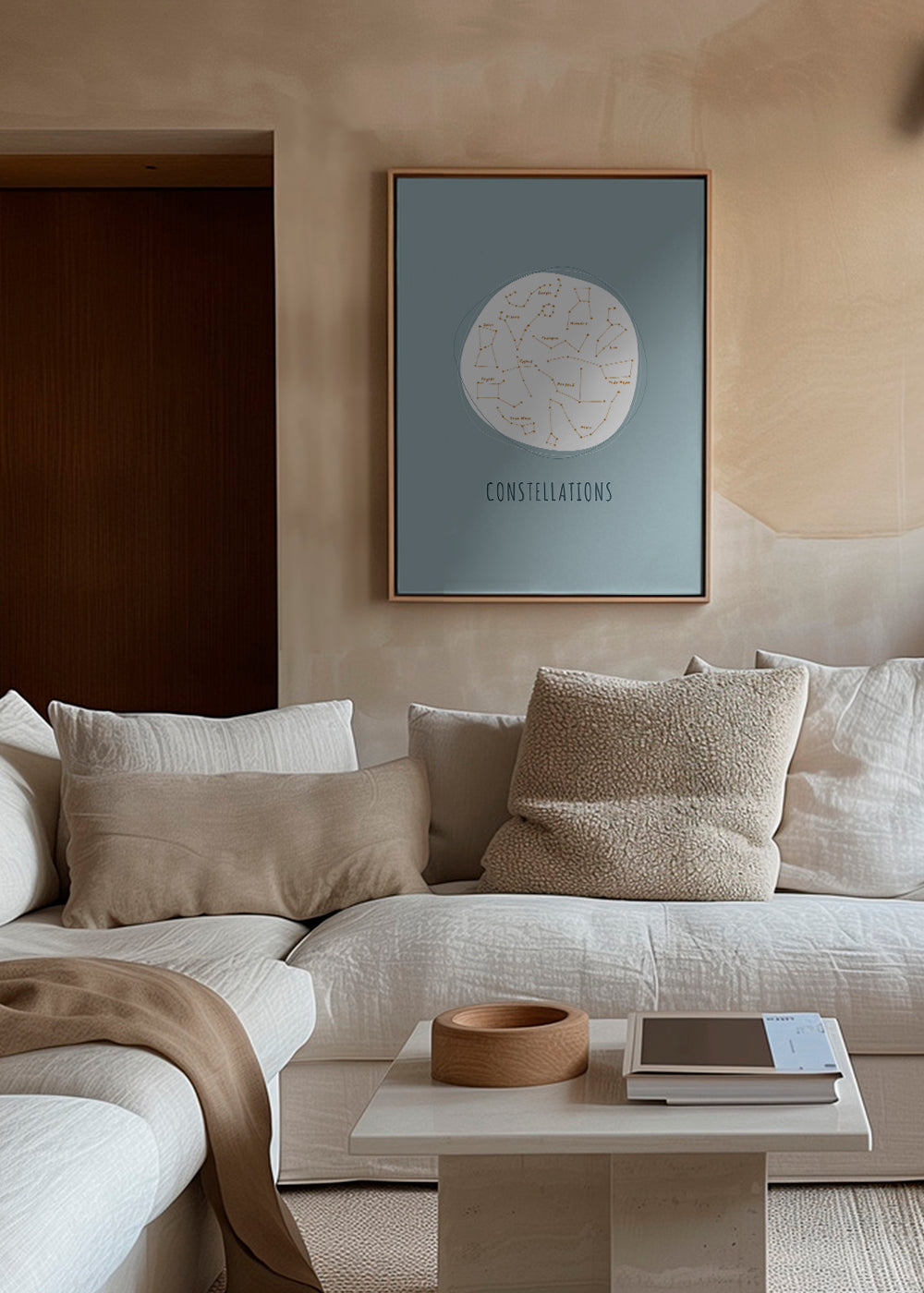 Constelaciones fondo azul