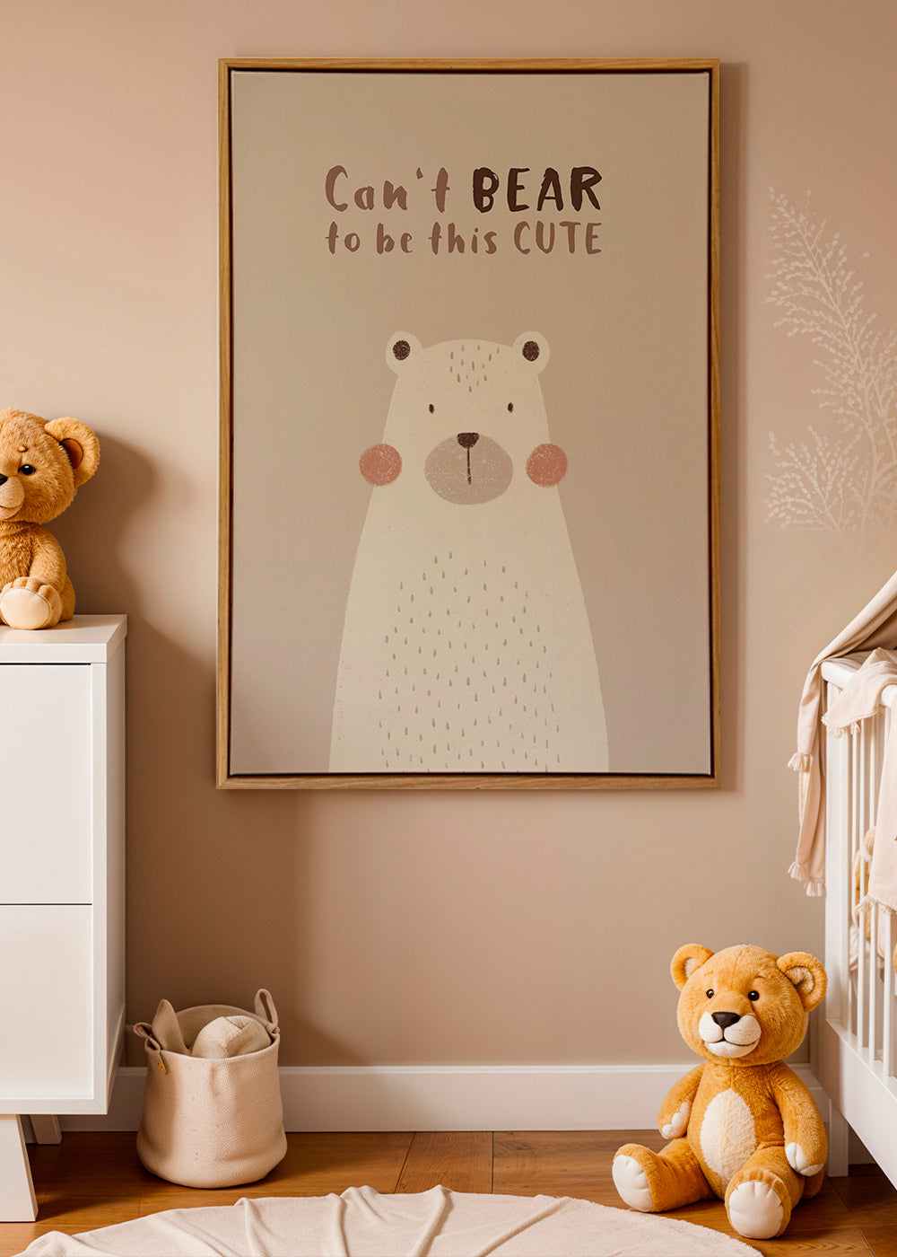 Kinderbild: niedlicher beiger Bär