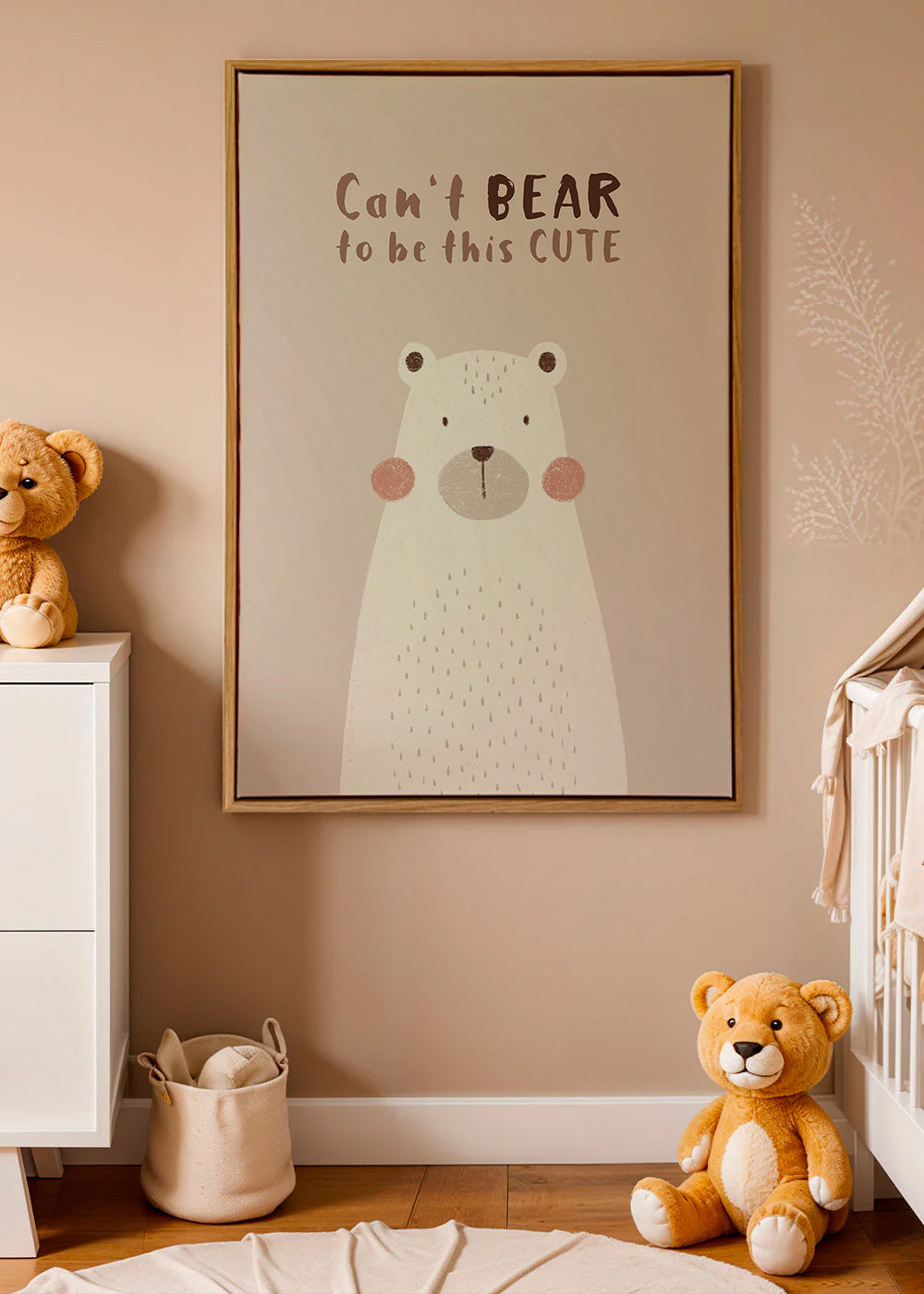 Kinderbild: niedlicher beiger Bär