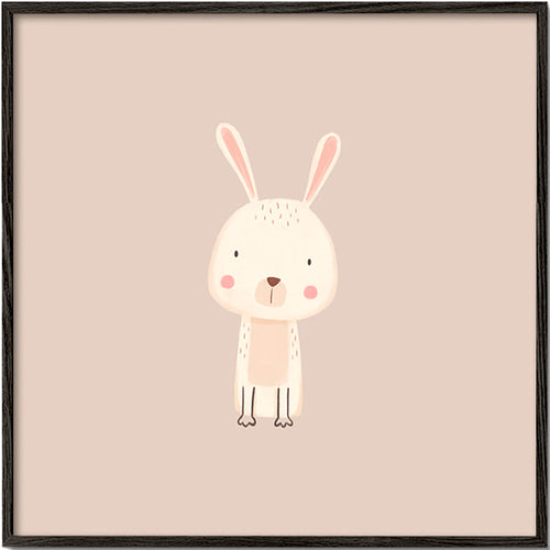 Kinderbild Hase minimaler beiger Hintergrund