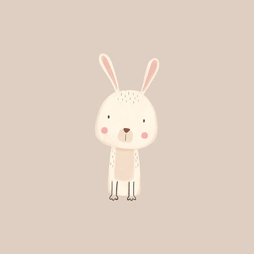 Kinderbild Hase minimaler beiger Hintergrund