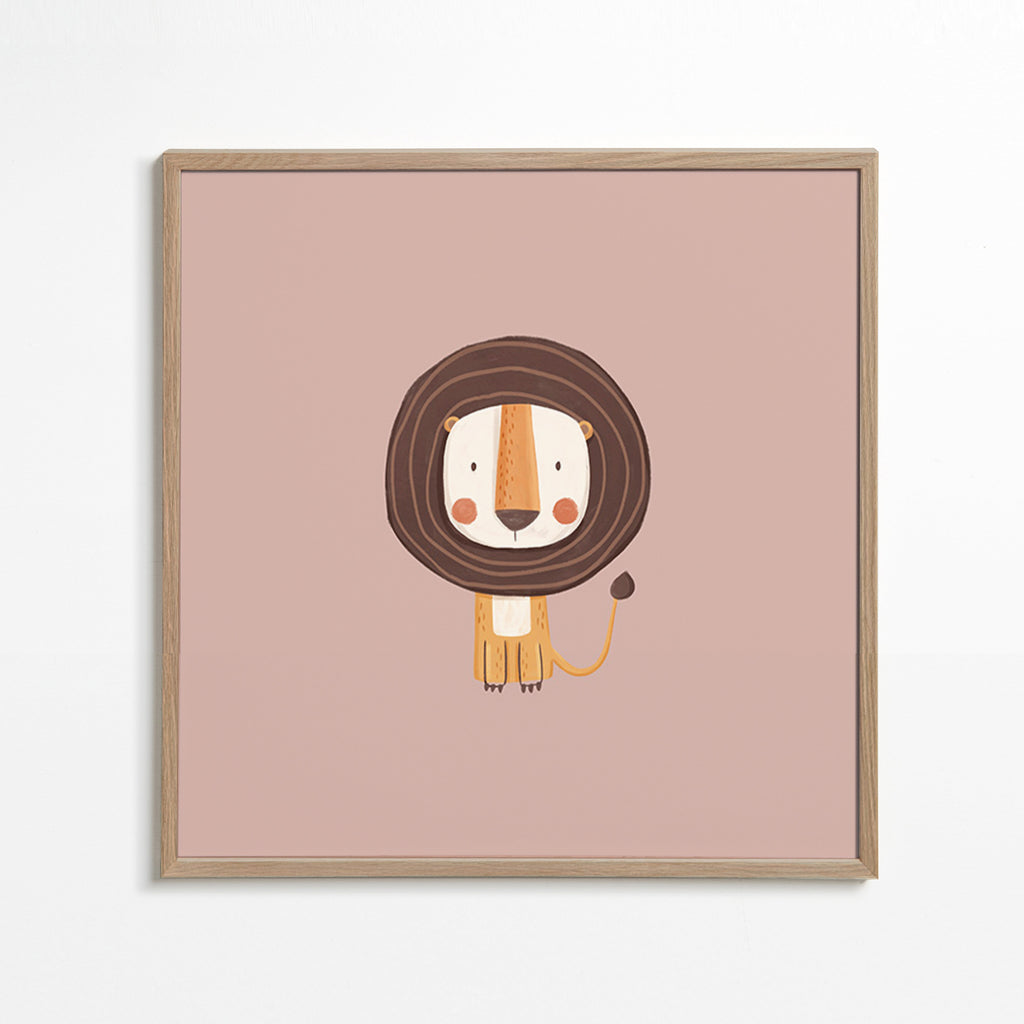 Kinderbild: minimalistischer Löwe