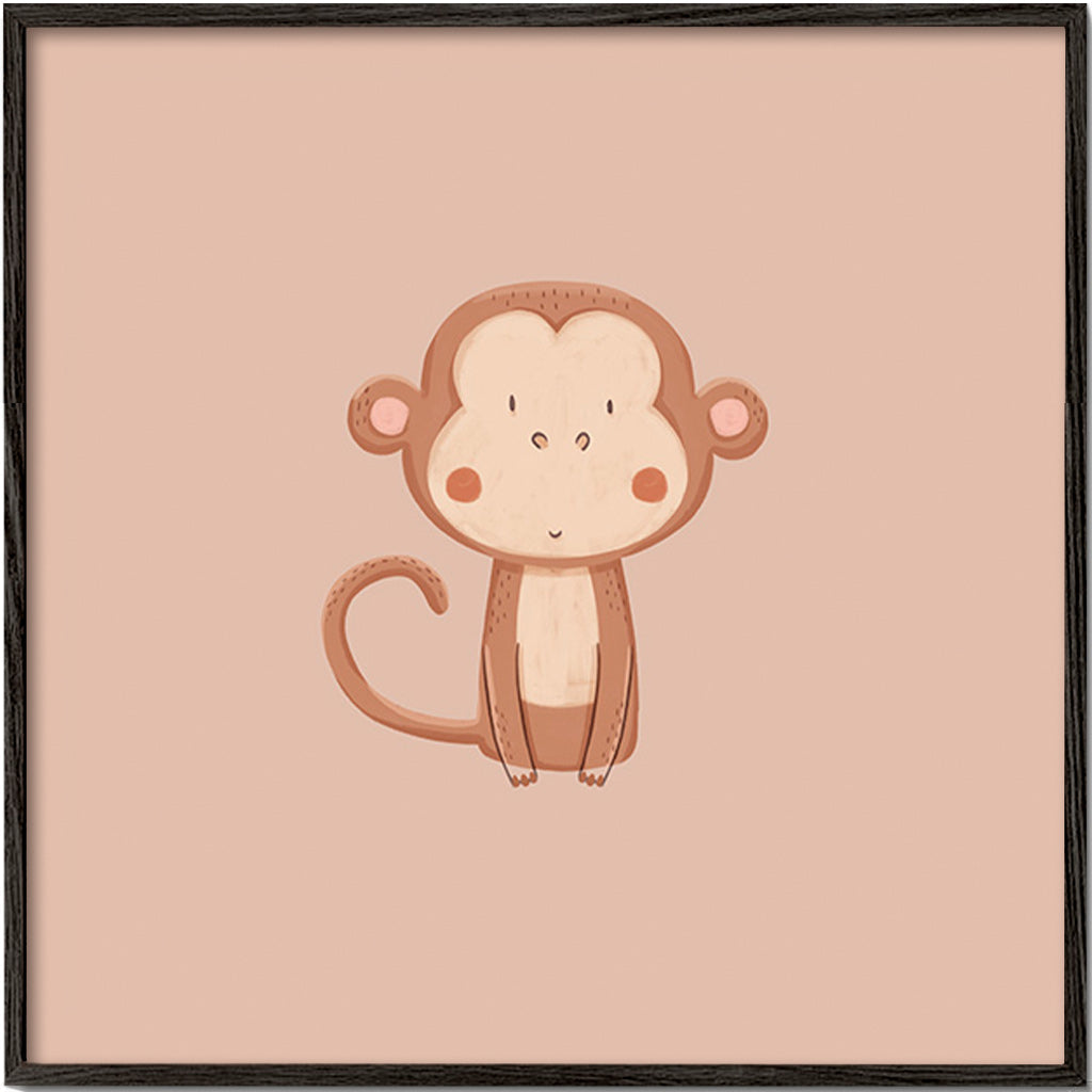 Minimalistisches Affenbild