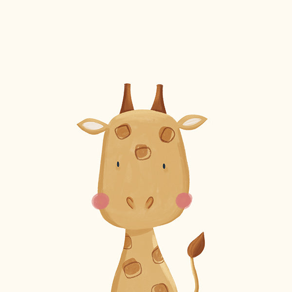 Kinderbild: süße Giraffe